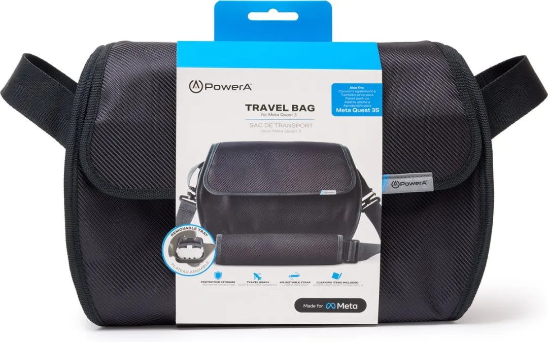 PowerA Reistas & Cleaning Kit voor Meta Quest 3 - Zwart