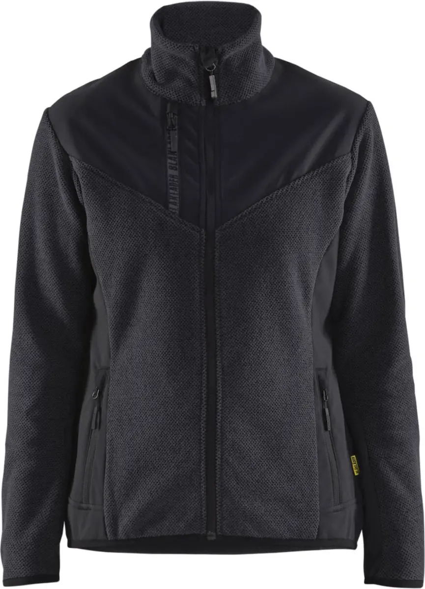 Blaklader 5943-2536 Dames gebreid vest met softshell - Donkergrijs/Zwart - S