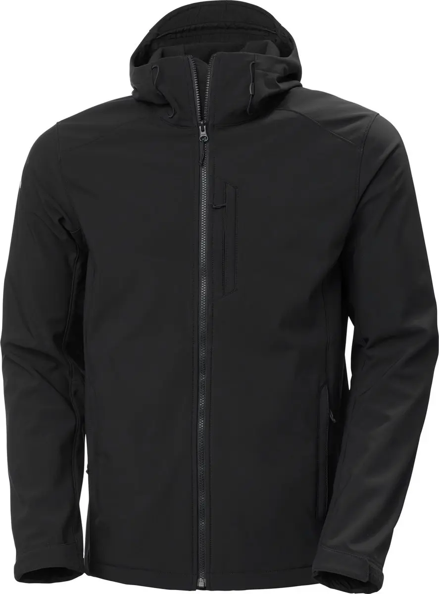 Helly Hansen Paramount Hooded Softshell Jack - Heren - Zwart - Maat XL