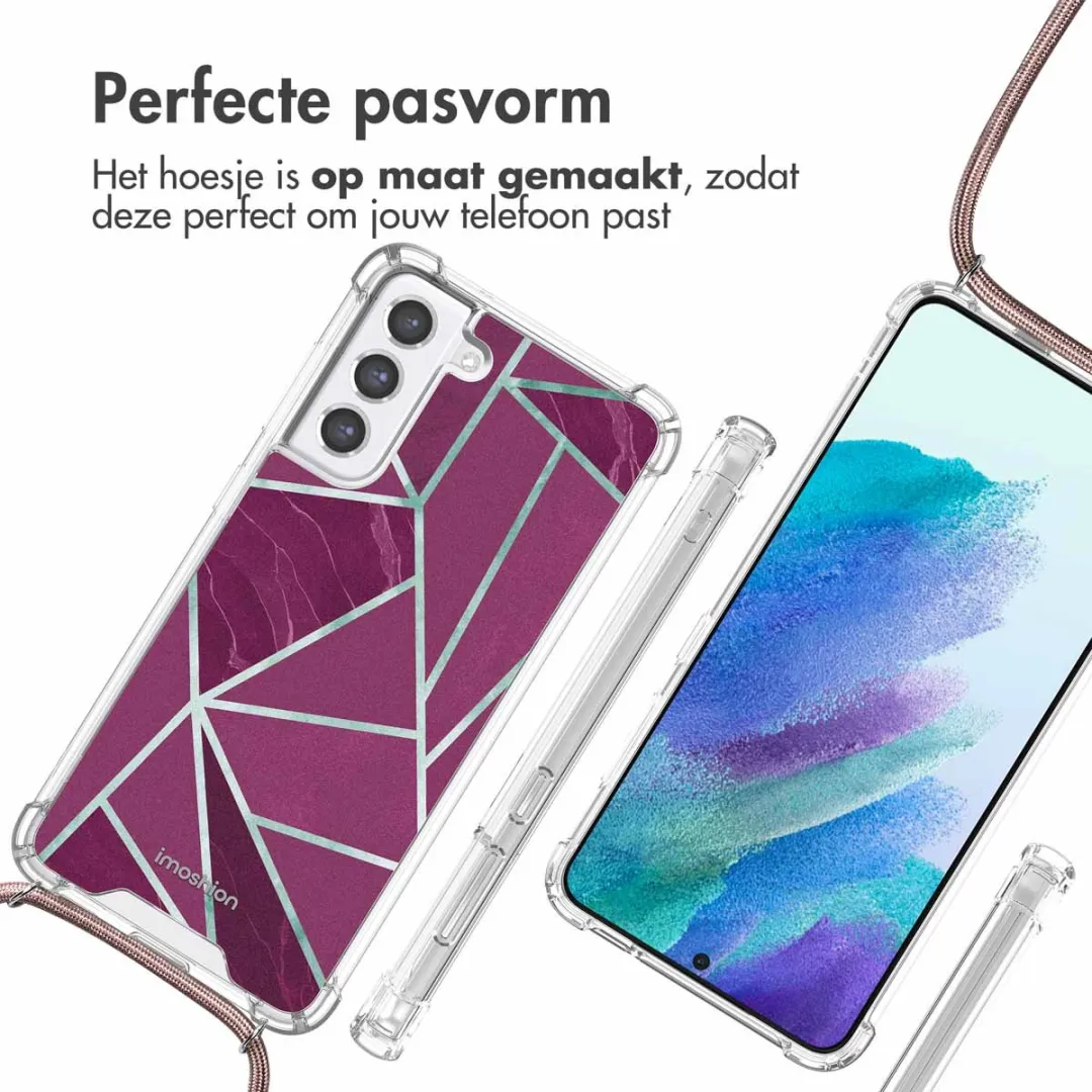 Imoshion Hoesje Samsung Galaxy S21 FE Bordeaux Graphic