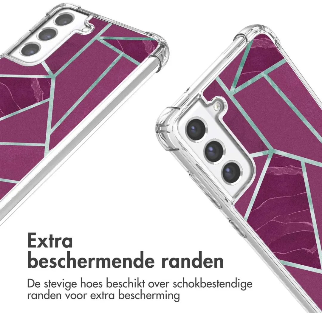 Imoshion Hoesje Samsung Galaxy S21 FE Bordeaux Graphic