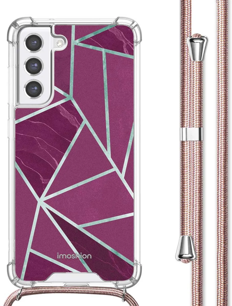 Imoshion Hoesje Samsung Galaxy S21 FE Bordeaux Graphic