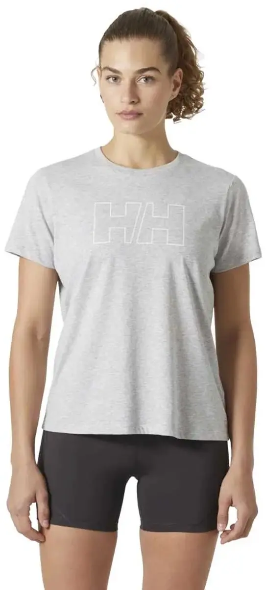 Helly Hansen Tech Logo T-shirt Met Korte Mouwen Grijs M Vrouw