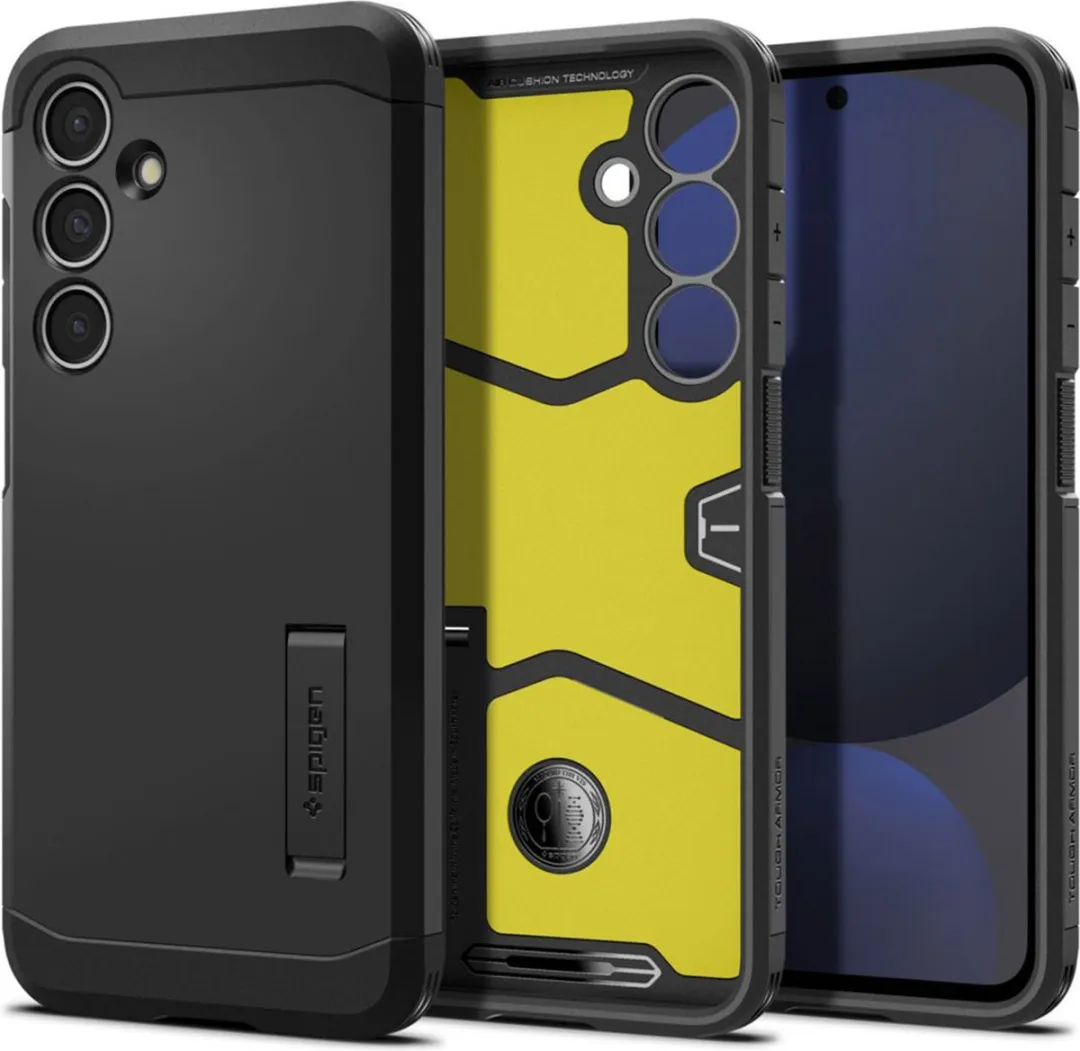 Spigen Tough Armor ACS08623 Hoesje - Samsung Galaxy S24 FE - Zwart