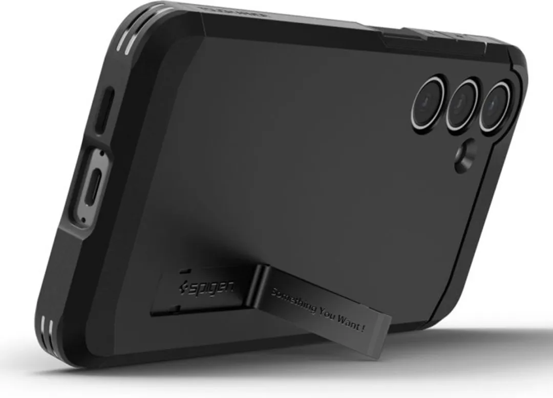 Spigen Tough Armor ACS08623 Hoesje - Samsung Galaxy S24 FE - Zwart - afbeelding 6 van 6