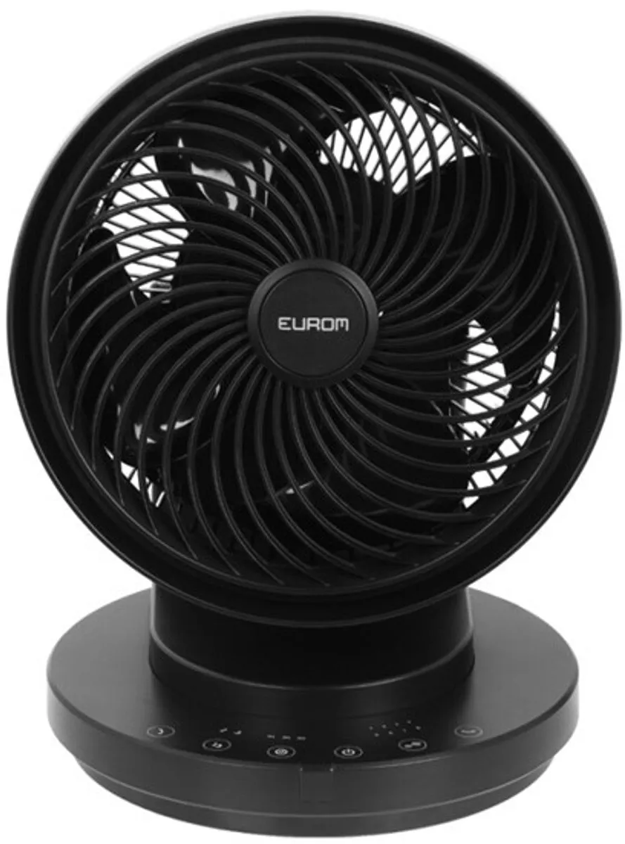 Eurom Vento 3D Silent Comfort Ventilator zwart - 26,5 cm