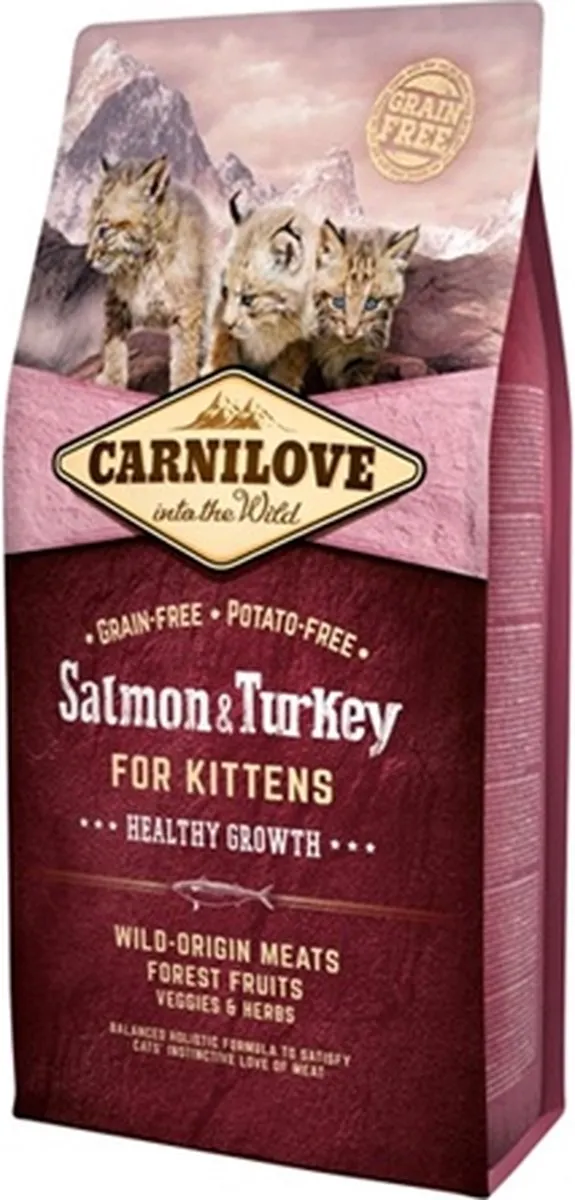 Carnilove Salm/Turk Kitten Voer 6kg