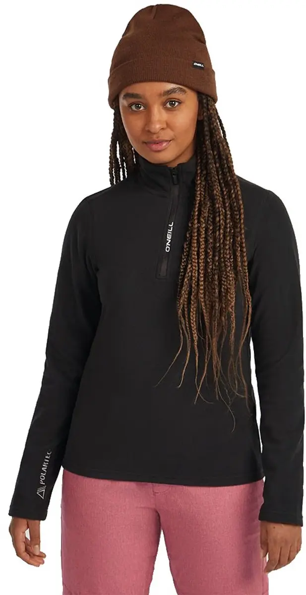 O´neill Fwc Cruz Jack´s Polartec Fleece Met Halve Rits Zwart XL Vrouw