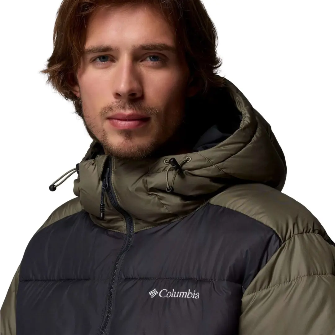 Columbia Pike Lake™ II Hooded Jacket Men's Outdoorjas - Stone Green, Shark - Maat XL - afbeelding 4 van 6