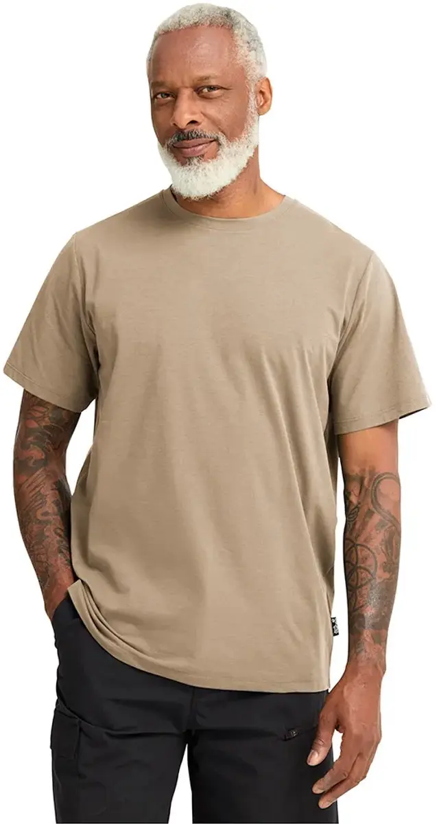 Jack Wolfskin Travel T-shirt Met Korte Mouwen Beige M Man