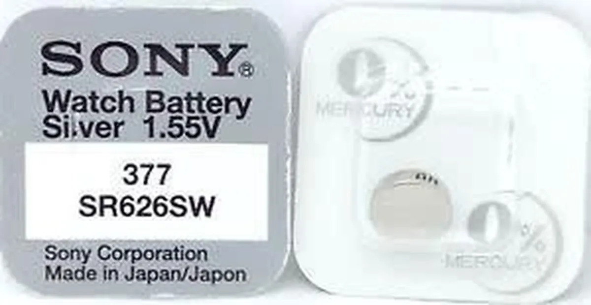 Sony SR626SW Knoopcelbatterij - 26mAh - 2 Stuks