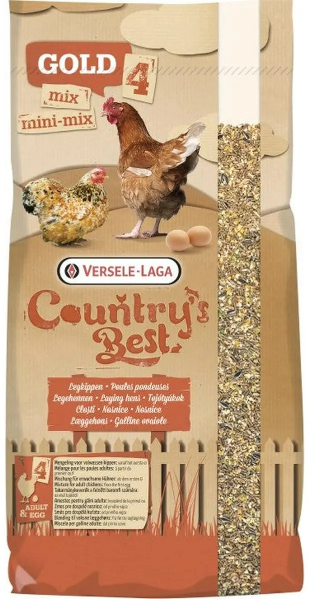 Versele-Laga Country's Best Gold 4 Mini Kippenvoer 2x20kg - afbeelding 4 van 4