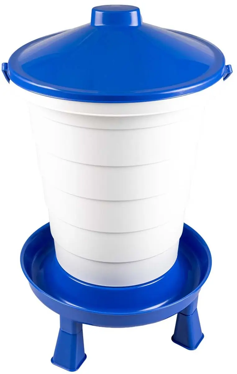 duvoplus dinner time drinkemmer met handvat & pootjes voor pluimvee 25L-39x39x62