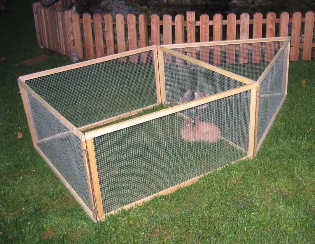 Kerbl Vario 84399 Buitenverblijf - 120x120x59cm - Bruin - afbeelding 5 van 6