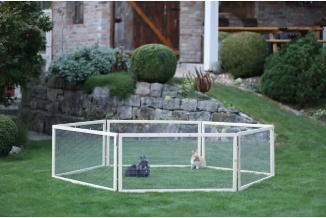 Kerbl Vario 84399 Buitenverblijf - 120x120x59cm - Bruin - afbeelding 6 van 6