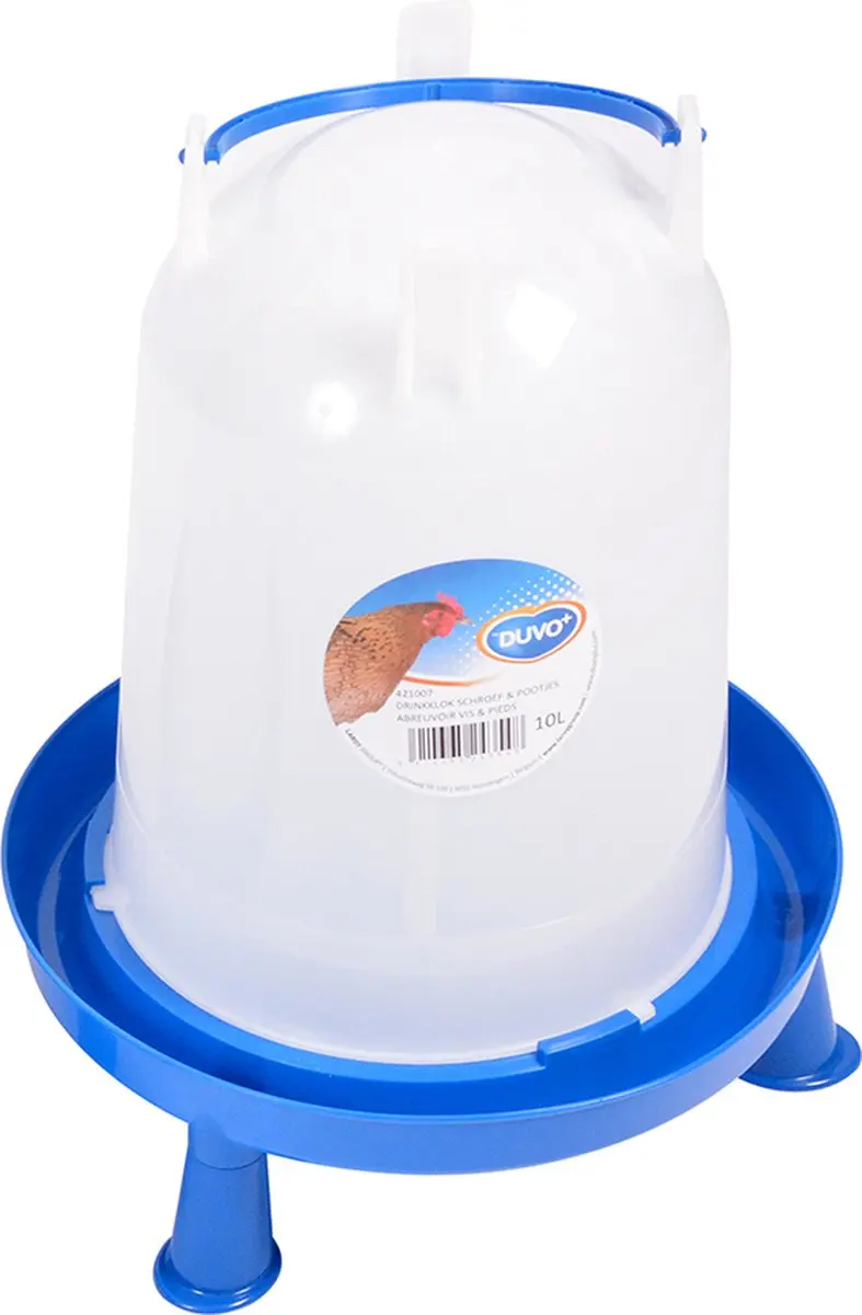 Drinktoren blauw met pootjes 10 liter