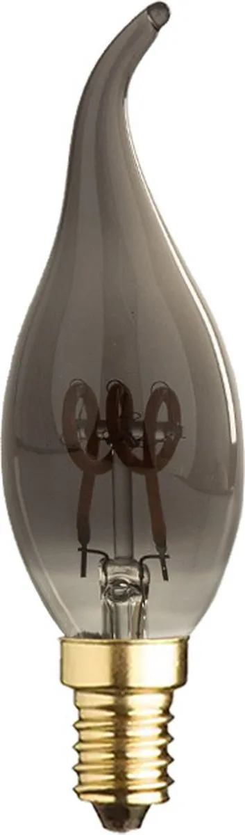 Lybardo E14 Kaarslamp 2W 8-pack - Rookglas - 2200K