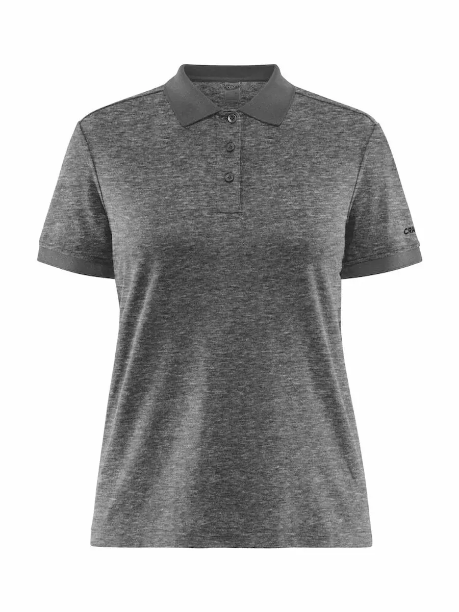 Craft CORE Blend Damespolo - Dk Grey Melange - XS