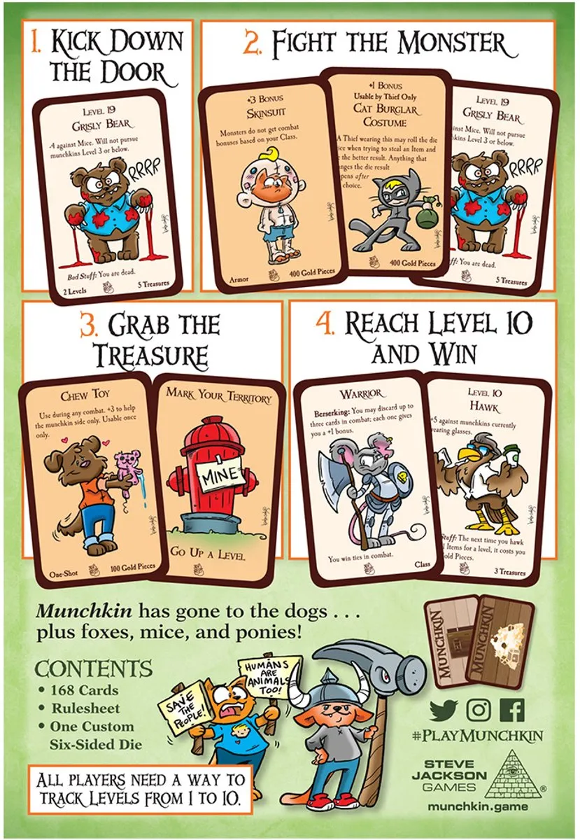 Steve Jackson Games Munchkin Tails Kaartspel - 3-6 Spelers