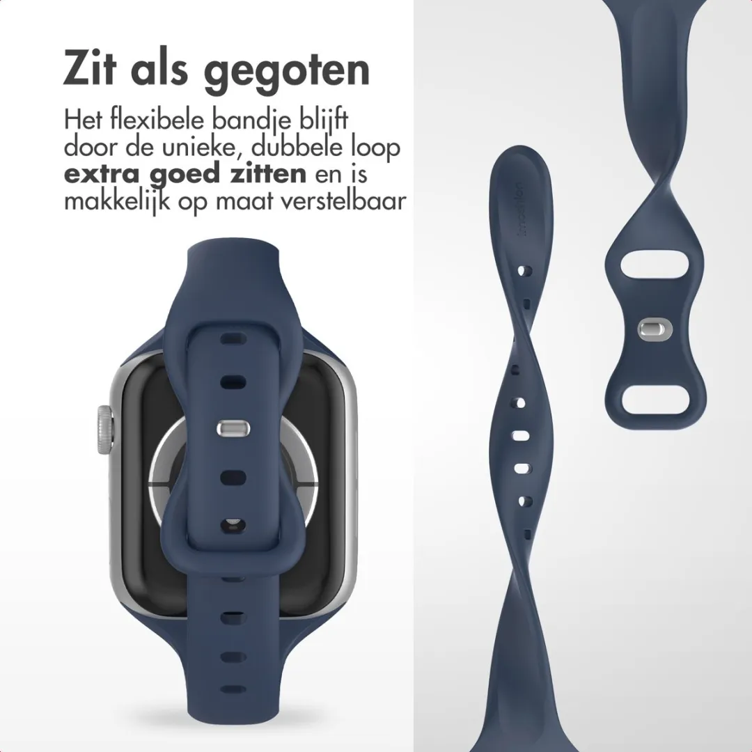 Imoshion Siliconen Bandje Apple Watch 44-49mm - Blauw