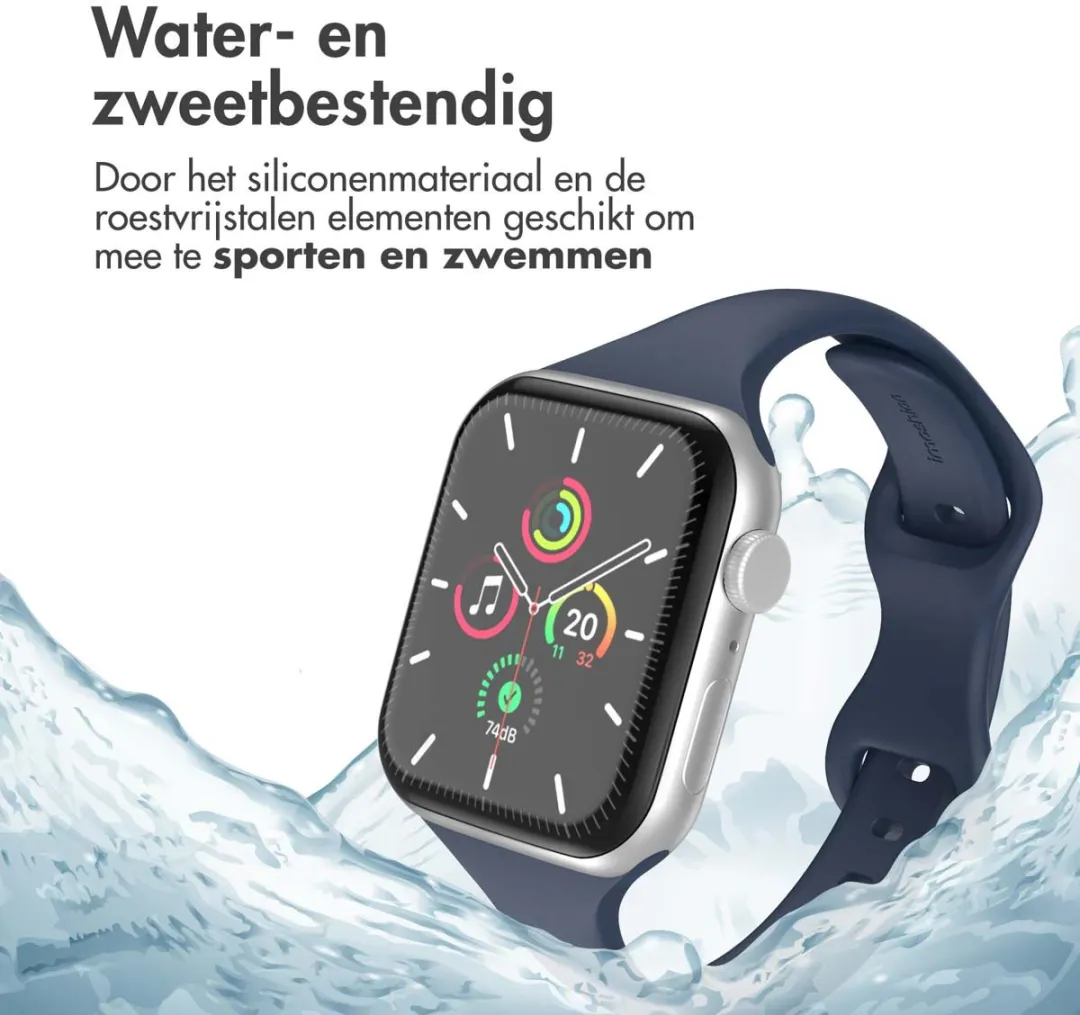 Imoshion Siliconen Bandje Apple Watch 44-49mm - Blauw