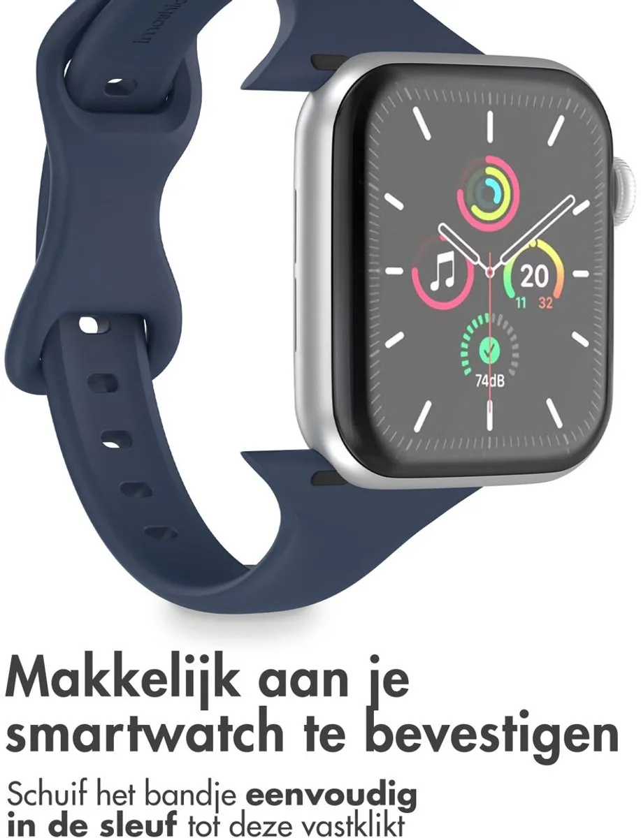 Imoshion Siliconen Bandje Apple Watch 44-49mm - Blauw