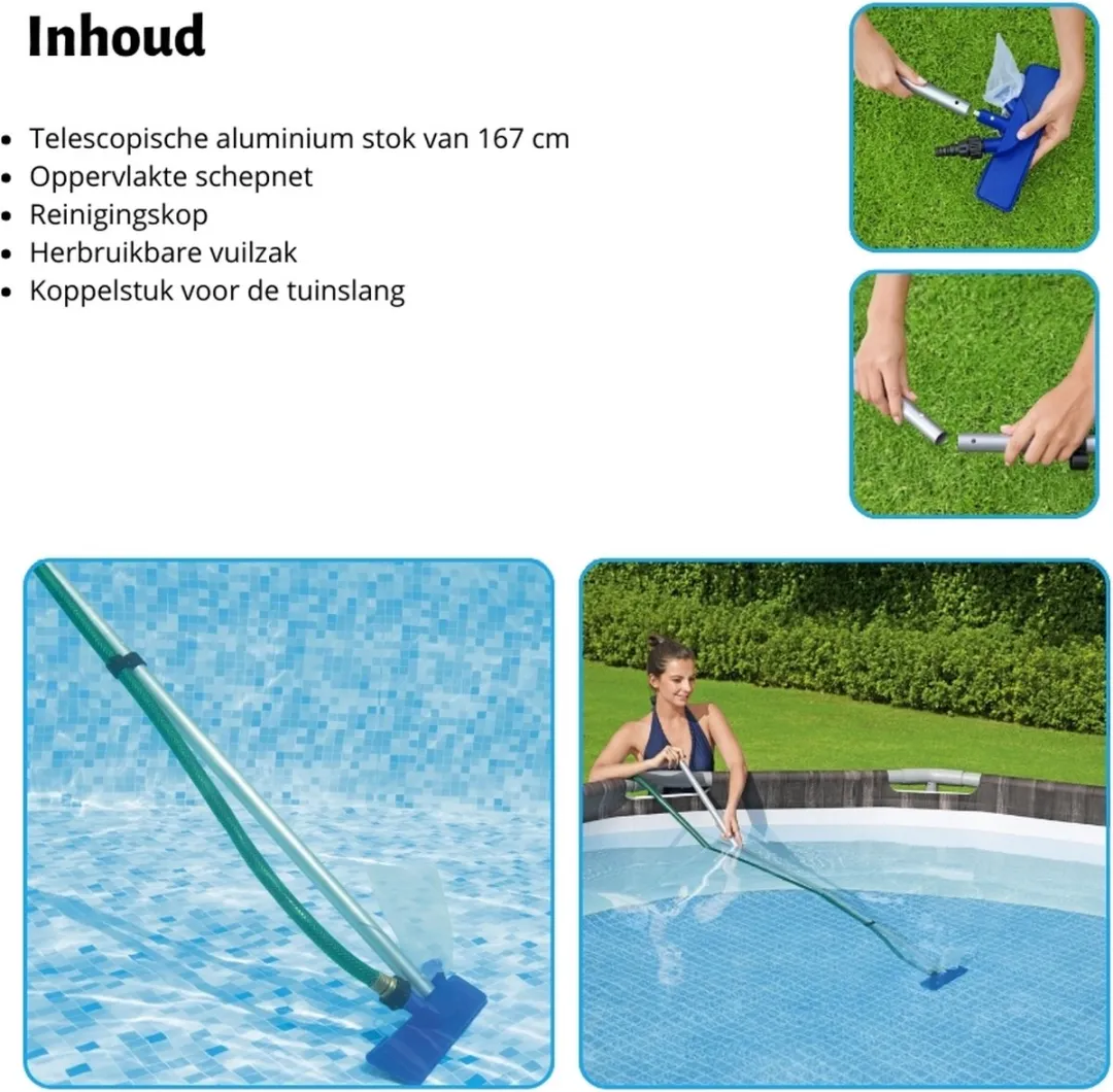 Bestway Fast Set Zwembad 457cm - Rotanprint - 9677L - Grijs