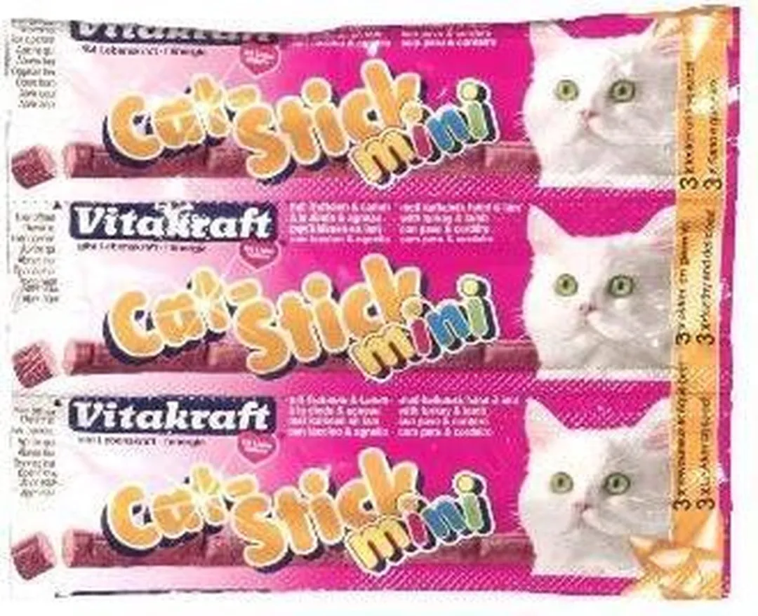 Vitakraft Cat-Stick Mini Kalkoen met Lam - 60 Stuks