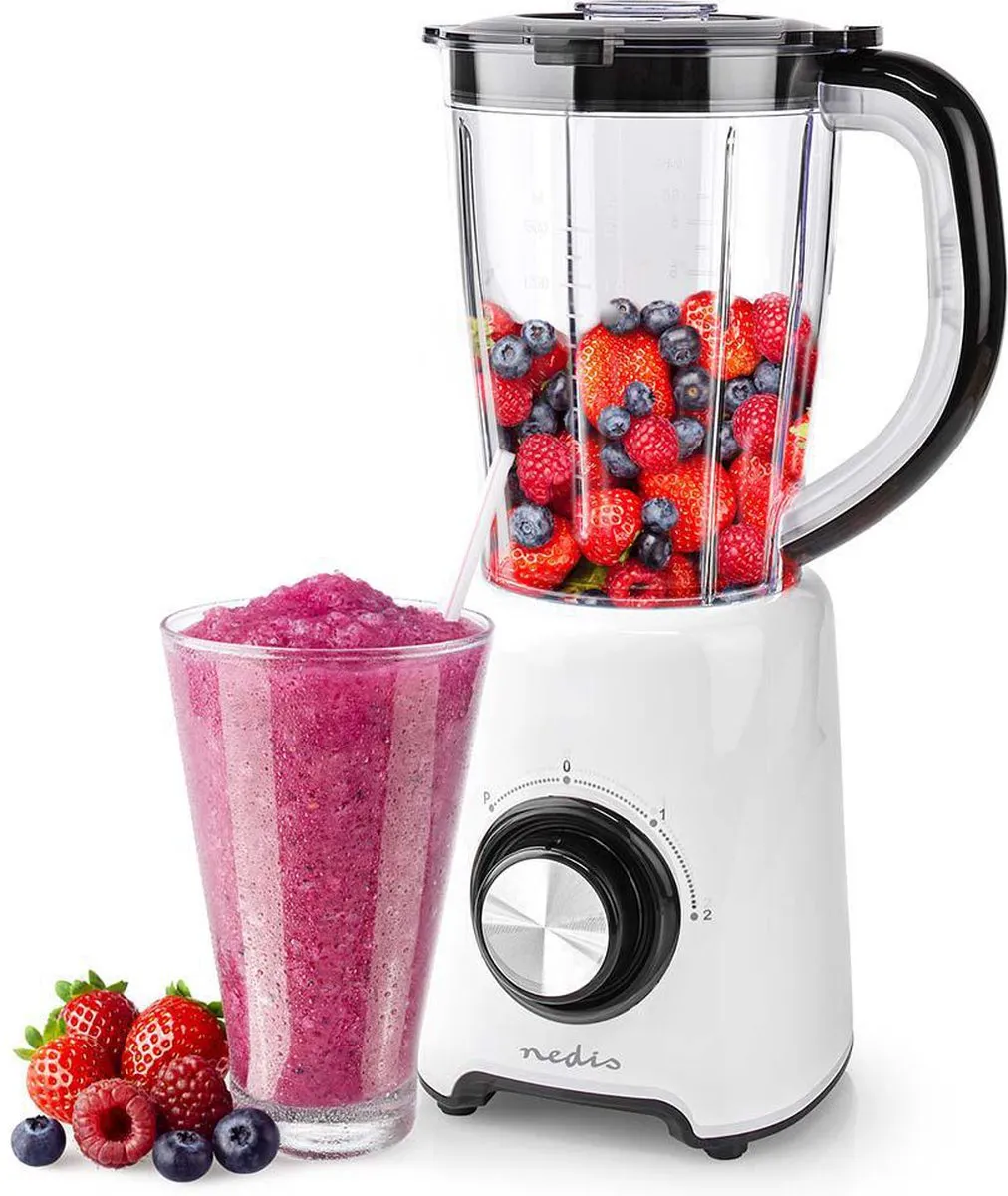 Nedis Blender 800W 1,5L - 2 Snelheden - Wit