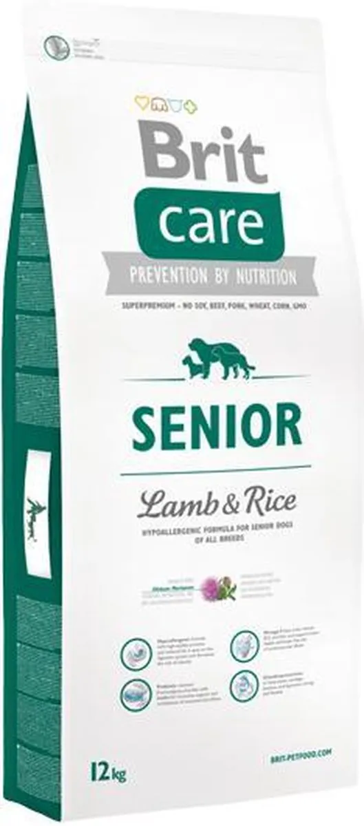 Brit Care Senior Lamb & Rice 12kg - Hond