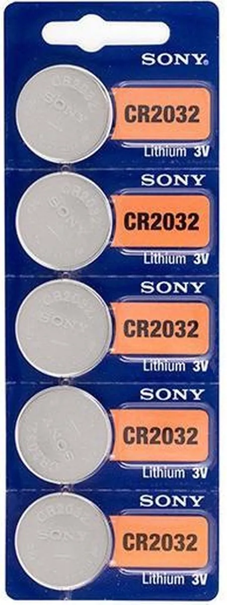 Sony CR2032 3V Knoopcelbatterij - 5 Stuks