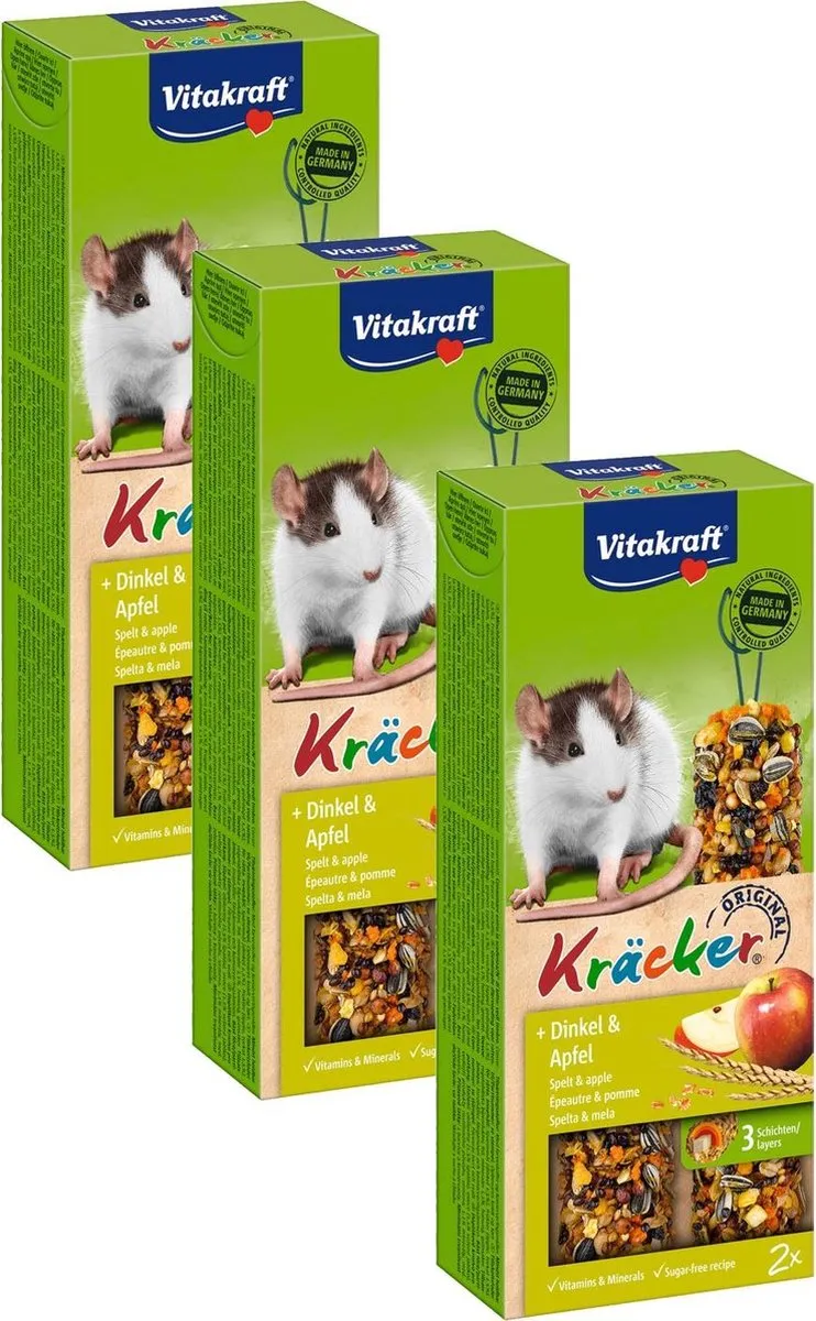 Vitakraft Rattenkracker 2-in-1 Cornflakes & Fruit