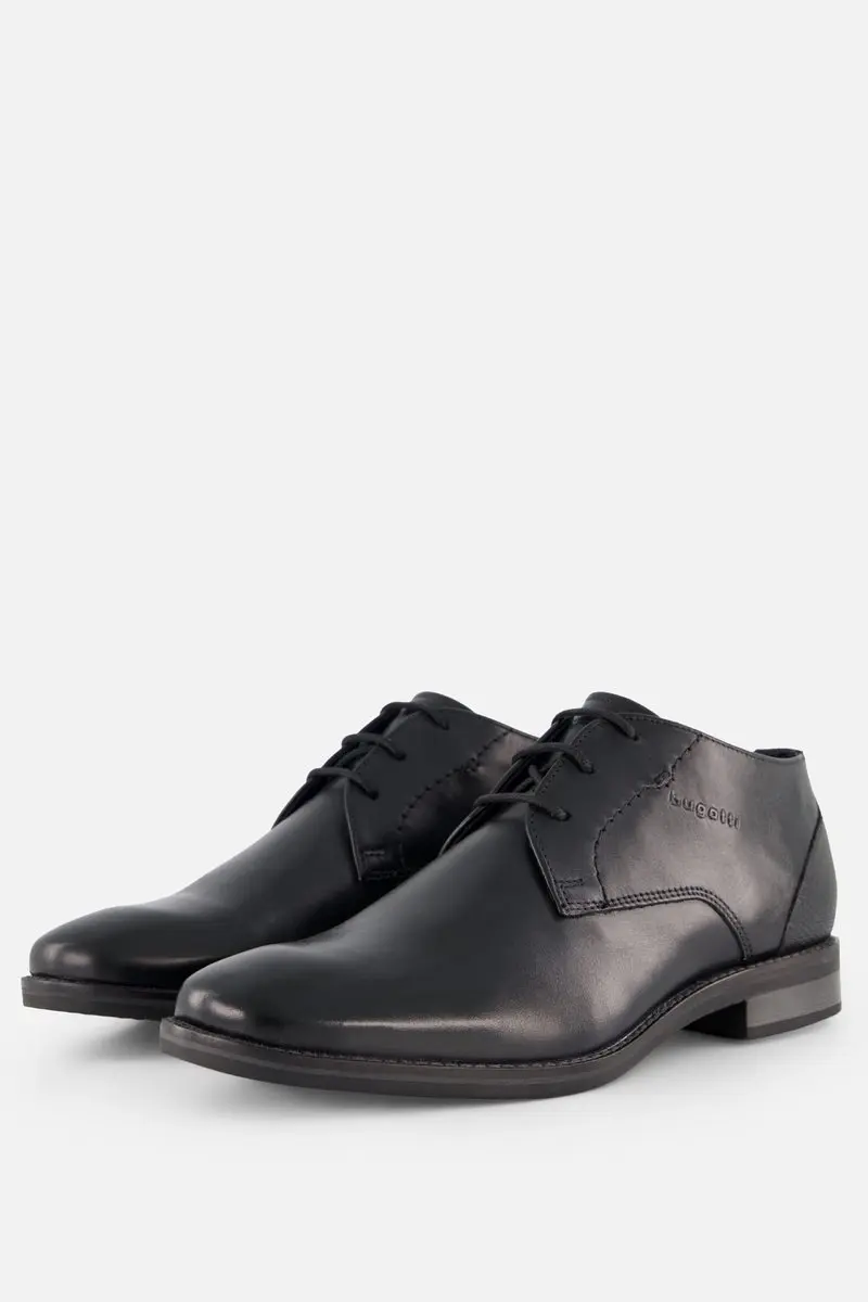 Bugatti Milco Veterschoenen zwart Leer - Heren - Maat 40