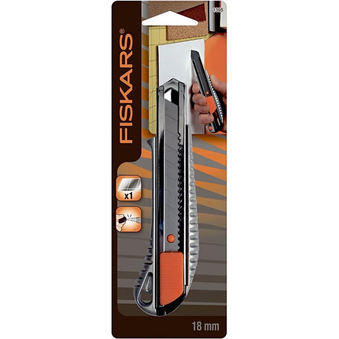 Fiskars Afbreekmes 18mm - Zilver/Oranje