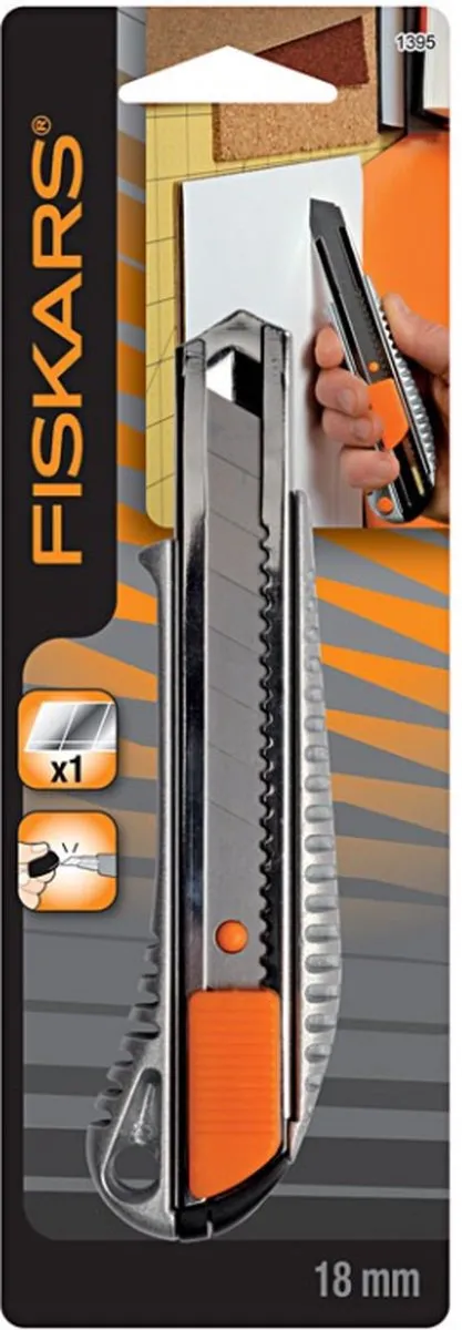 Fiskars Afbreekmes 18mm - Zilver/Oranje