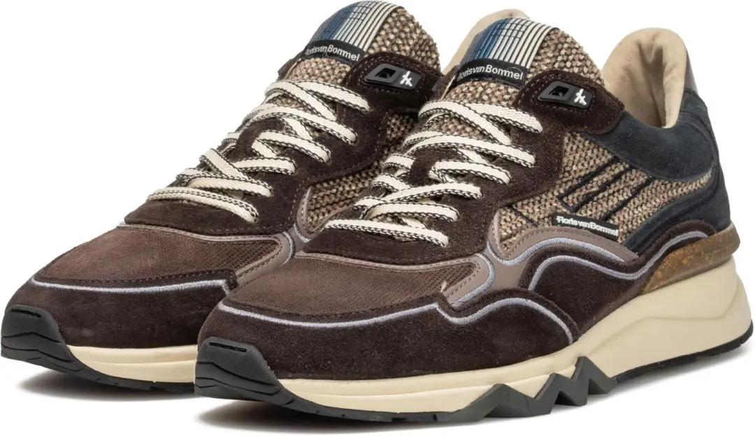 Floris van Bommel SFM-10198 De Zager Sneakers - Bruin - afbeelding 2 van 6