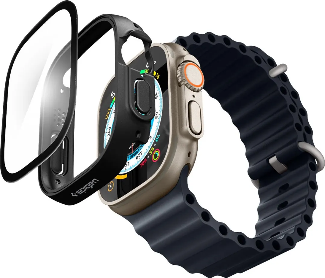 Spigen Thin Fit Apple Watch Ultra Hoesje 49mm - Zwart