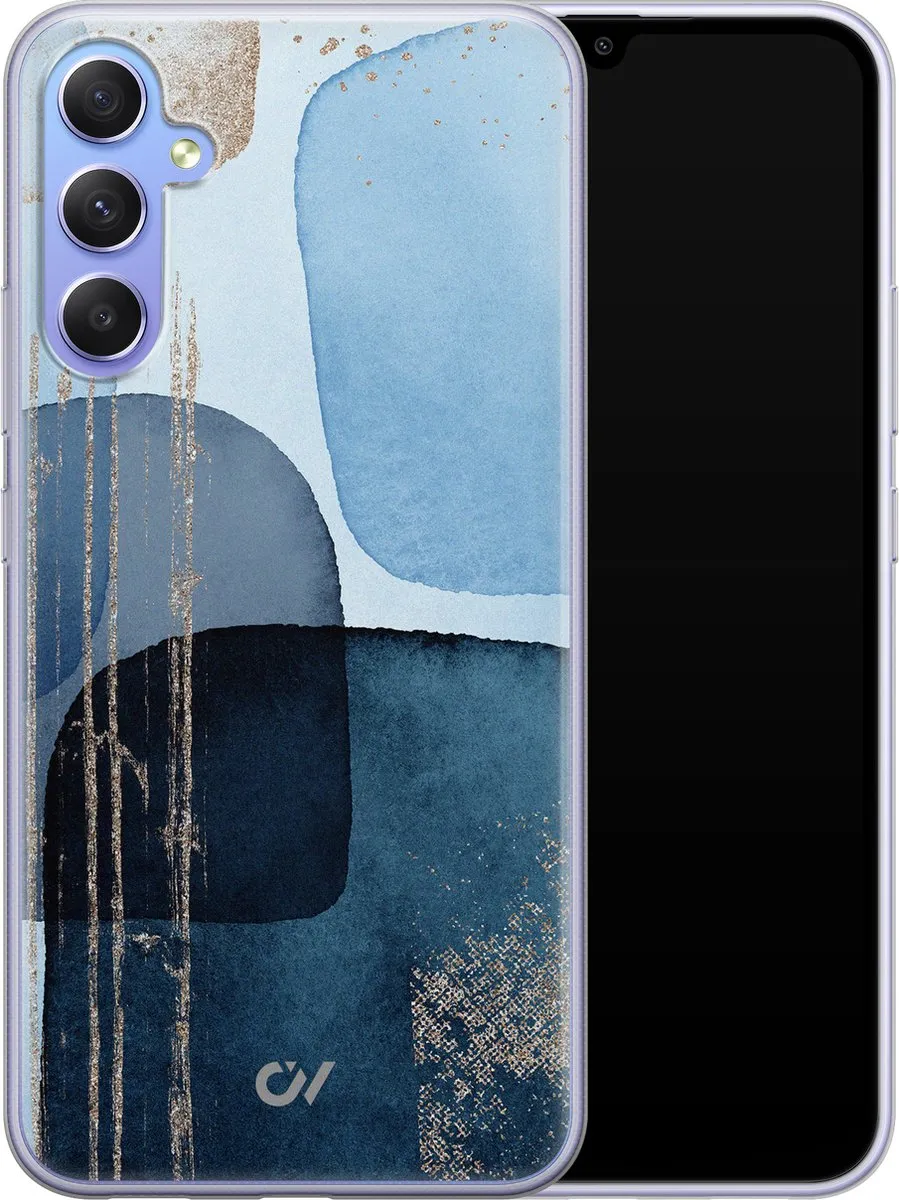 Casevibes Samsung Galaxy A34 Hoesje - Blauw