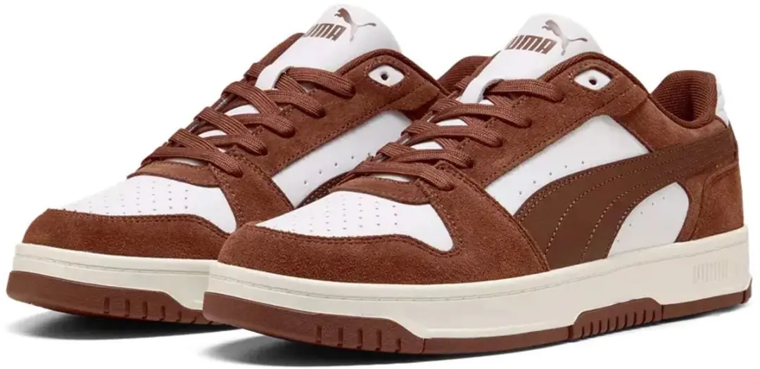 Puma Rebound Slam Lo ESD Sneakers - Wit/Bruin - afbeelding 2 van 6