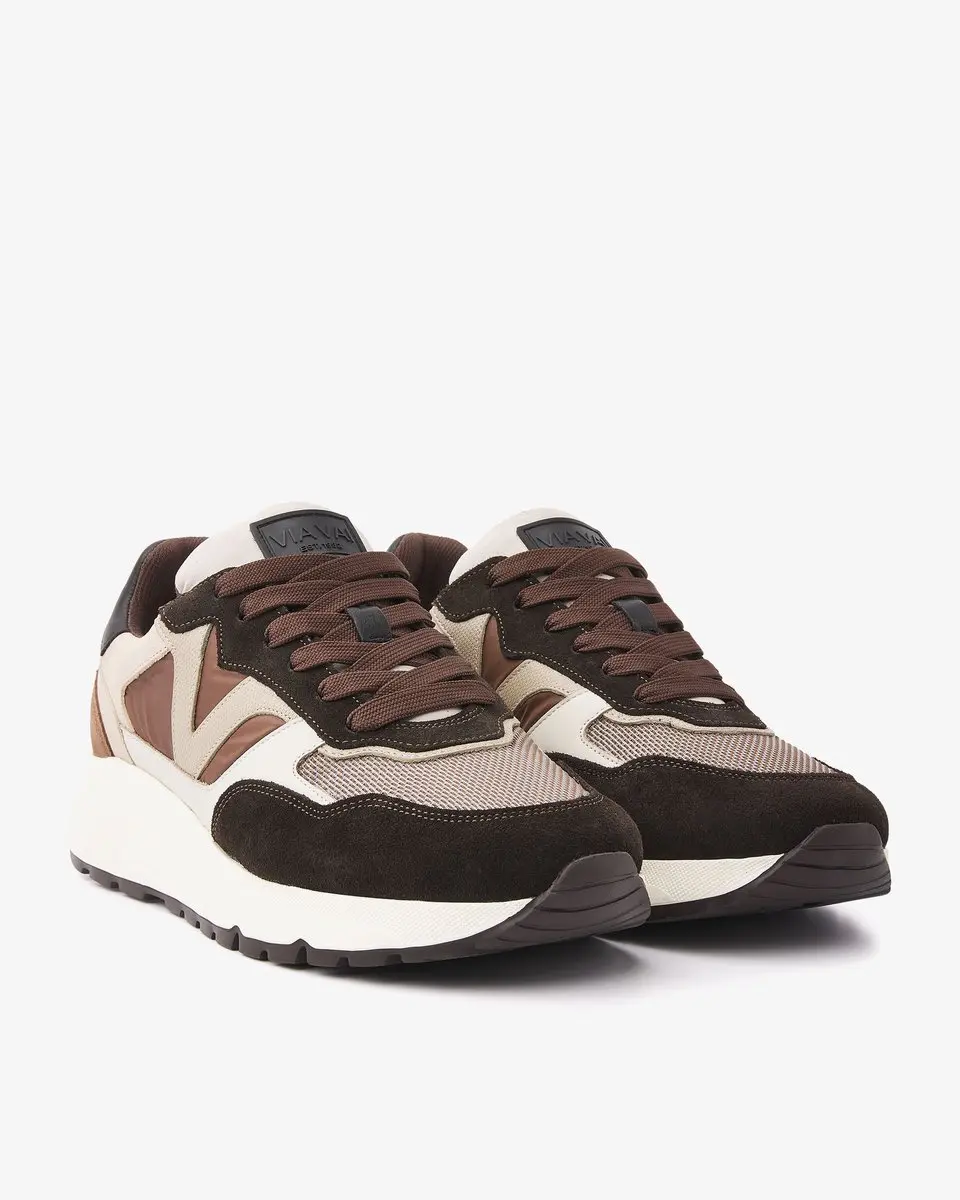 VIA VAI Owen Cody Sneakers Heren - Leer - Bruin - afbeelding 4 van 6