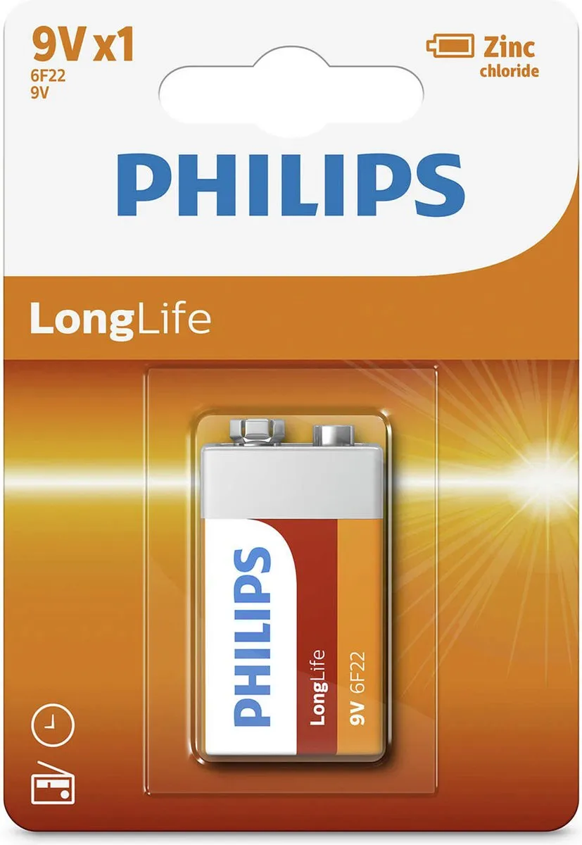 Philips 9V LongLife Batterij