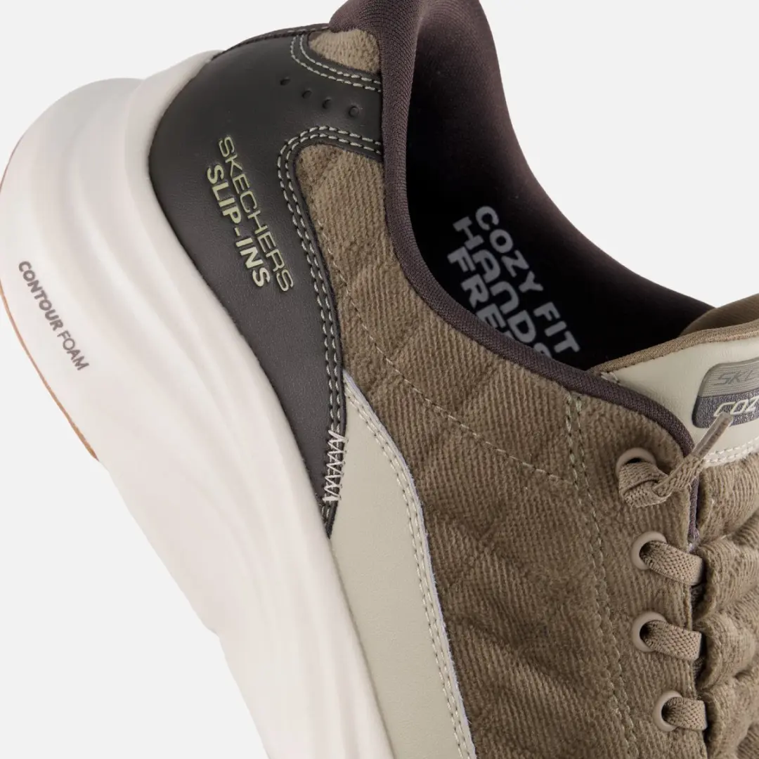Skechers Contour Foam Cordelux Instappers - Olive - afbeelding 6 van 6