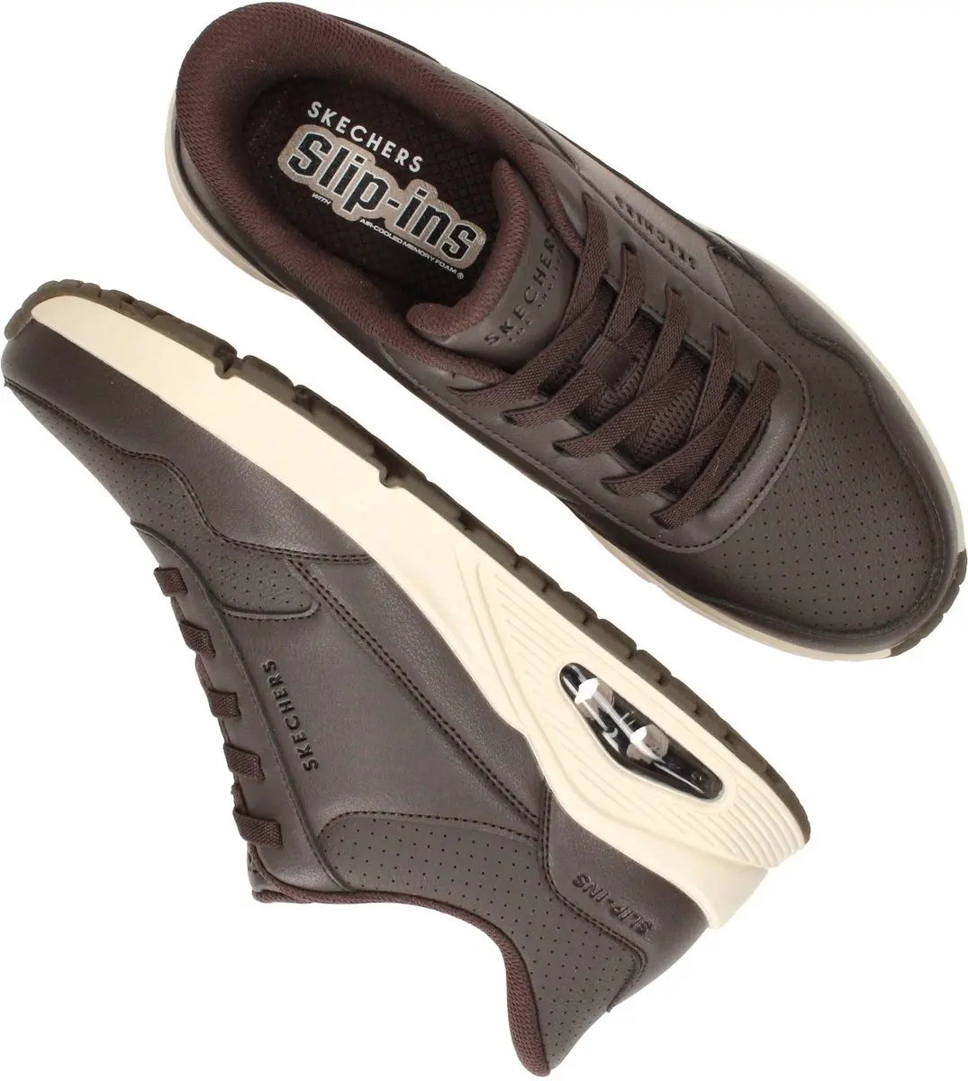 Skechers Slip-Ins Uno Banksia Sneakers - Heren - Bruin - afbeelding 6 van 6
