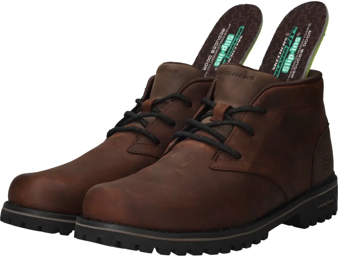 Skechers Quintero Damien Heren Instappers - Donkerbruin - afbeelding 5 van 6