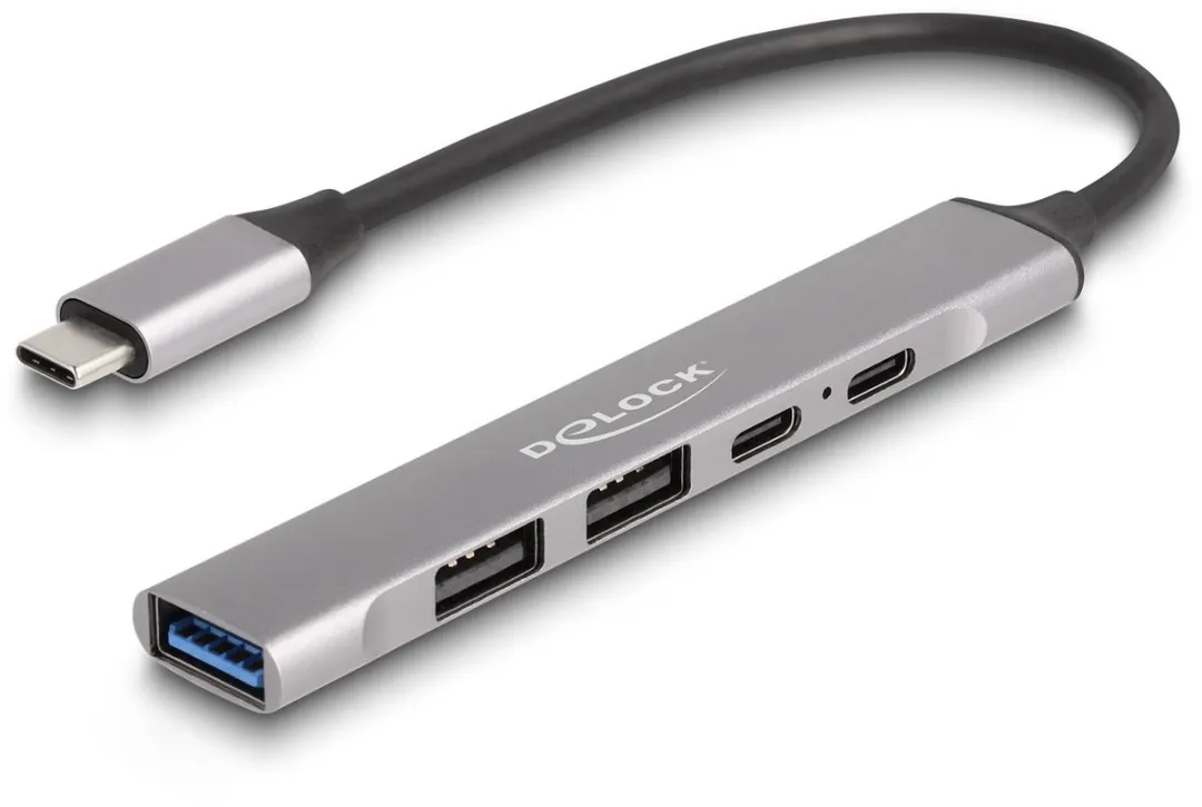 Delock 64298 USB-C Hub 4 Poorten