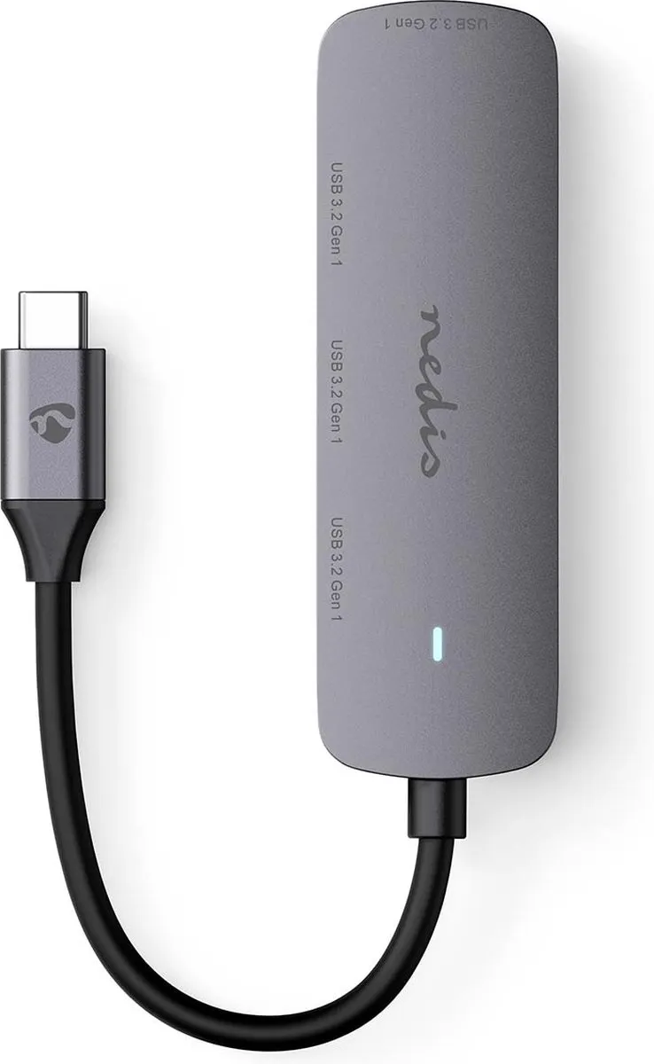 Nedis USB-Hub CCGB64220GY01 - 4 Poorten USB 3.2 - Grijs - afbeelding 6 van 6