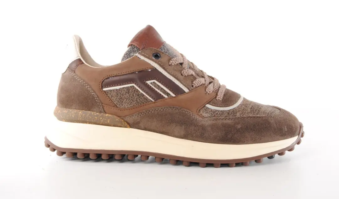 Floris van Bommel NOPPI 29.77 Heren Sneakers - Bruin - afbeelding 2 van 6