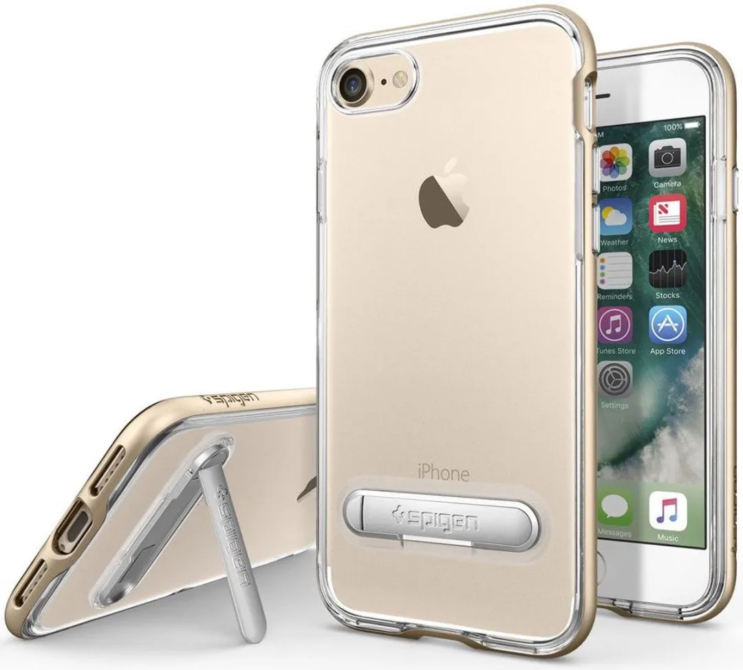 Spigen Crystal Hybrid iPhone 7/8 Hoesje - Champagne Goud