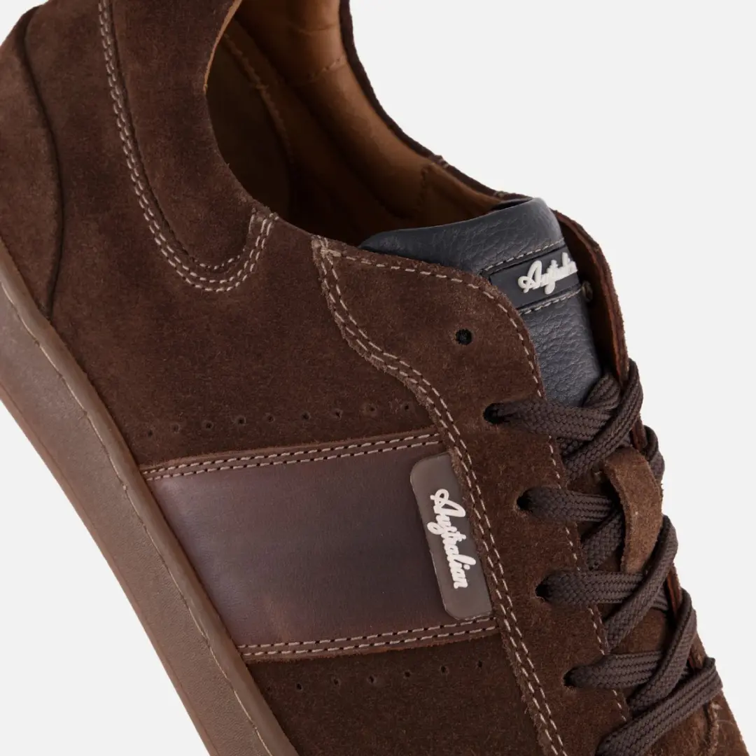 Australian Kylian Heren Sneakers Bruin Leer - Maat 40 - afbeelding 3 van 6