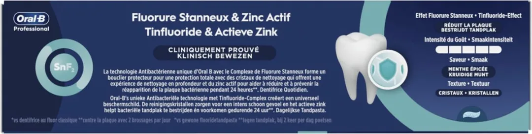 Oral-B Professional Tandsteencontrole Reinigingskristallen 75ml - 12 Stuks